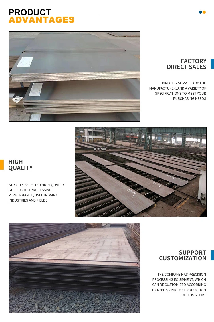 ASTM A36 St52 Building Material Ms Plate Ship/ Marine Grade Corten Sheet Mild Carbon Steel