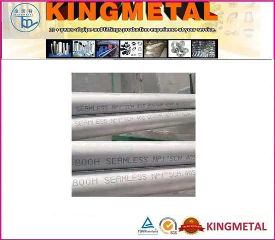 Incoloy Alloy 800 800h 800ht Seamless Tubes 