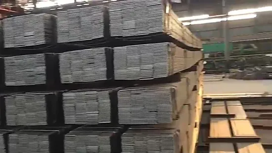 Best Selling 60*30 Ms Iron Rectangle Flat Steel Hot Rolled/Cold Drawn Galvanized Steel Flat Bar St37 St52 Carbon/Mild Steel Solid Rectangular/Square/Flat Bar 